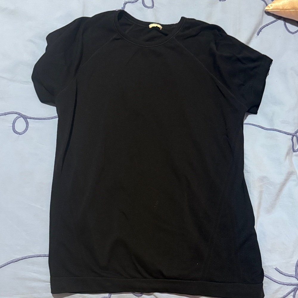 Athleta GIRL Black Short Sleeve Crew Tee